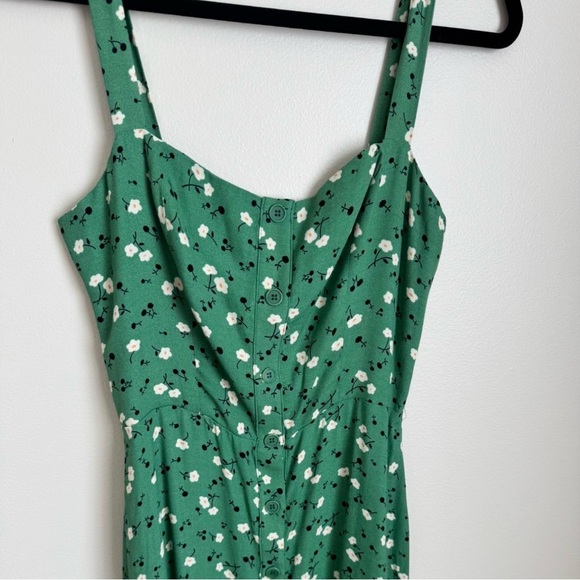 Reformation Green Floral Midi Dress - Picture 5 of 7